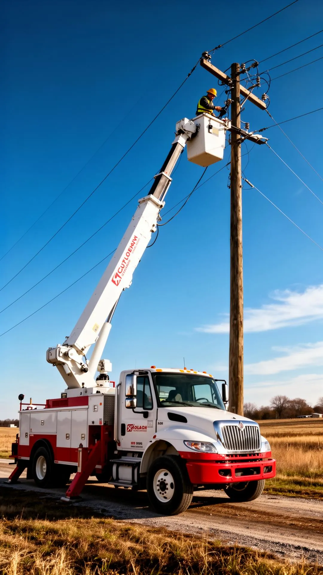Nomad utility truck in field